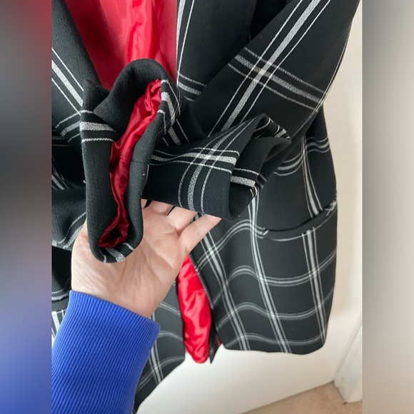 Sandro Ferrone (Roma) coat black and white check,size M - Picture 4 of 9